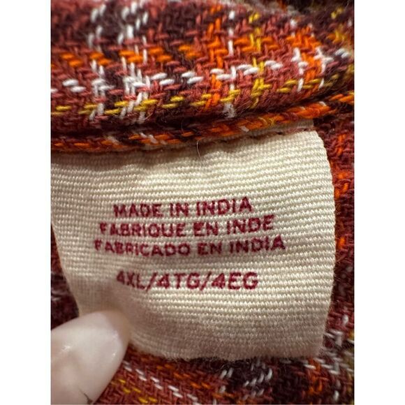 Levi’s plaid flannel 4XL - Picture 4 of 8